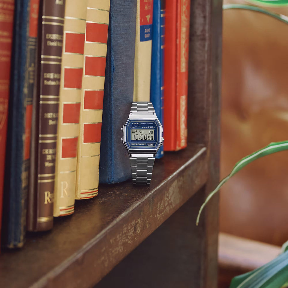 Casio Vintage Iconic Blue Dial 3mm Digital Watch