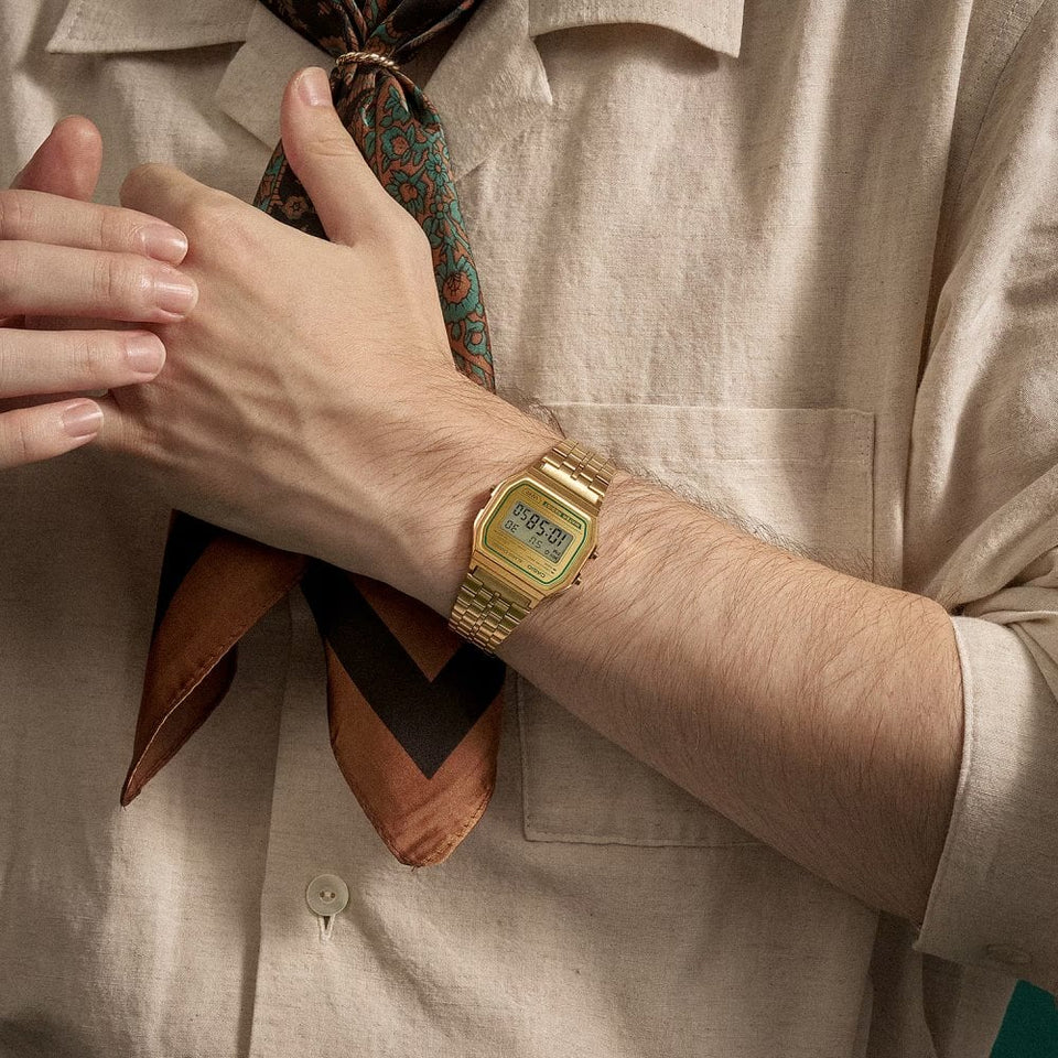Casio Vintage Iconic Gold Tone Digital Watch