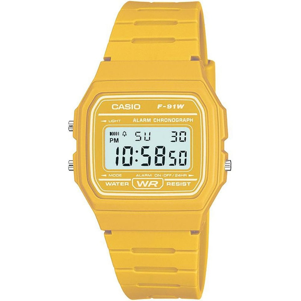 Casio Yellow Digital Alarm Watch