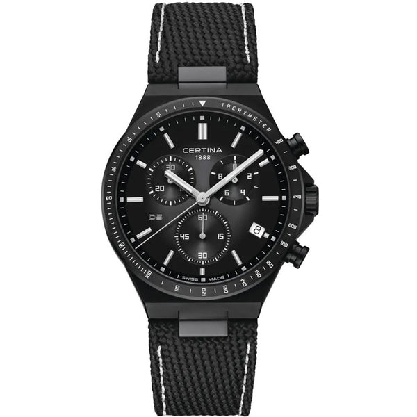 Certina DS-7 Chronograph Black Dial Watch