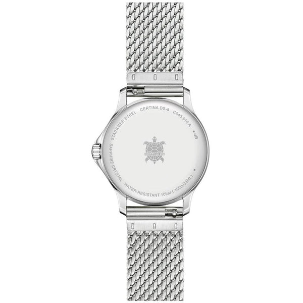 Certina DS-8 Lady 31mm Pink Dial Mesh Bracelet Watch