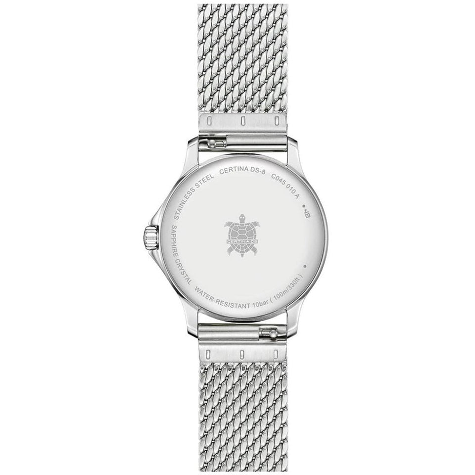 Certina DS-8 Lady 31mm Pink Dial Mesh Bracelet Watch