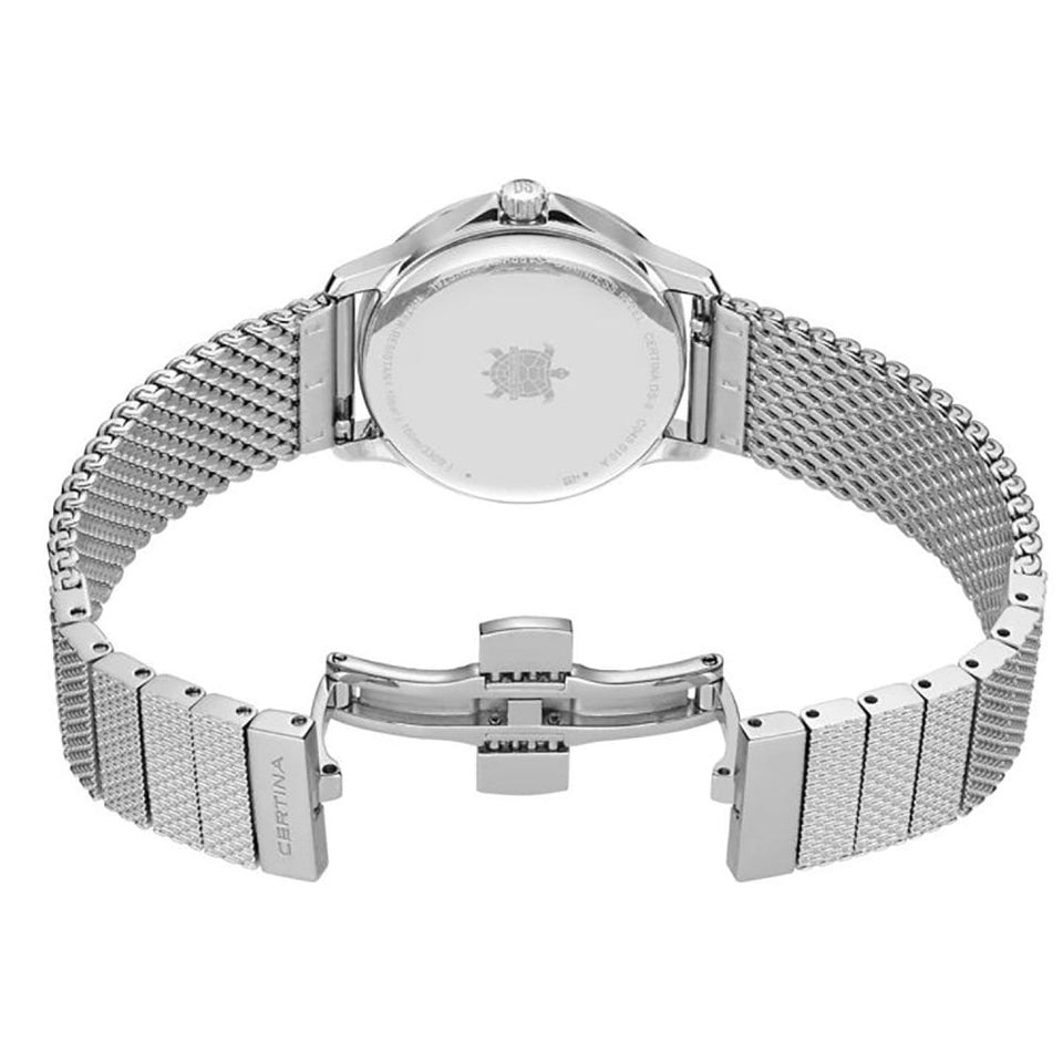 Certina DS-8 Lady 31mm Pink Dial Mesh Bracelet Watch