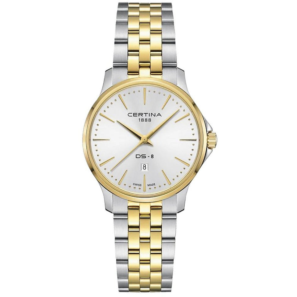 Certina DS-8 Lady 31mm Silver Dial Two-Tone Bracelet Watch