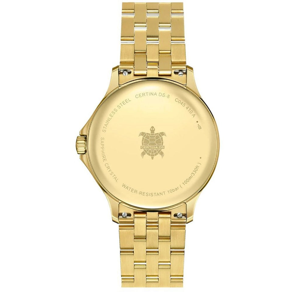 Certina DS-8 Lady 40mm Gold Dial Bracelet Watch