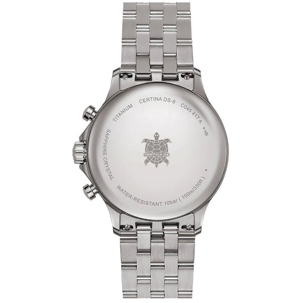 Certina DS-8 Quartz Chrono 41mm Cream Dial Men's Watch