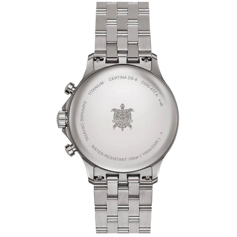 Certina DS-8 Quartz Chrono 41mm Cream Dial Men's Watch
