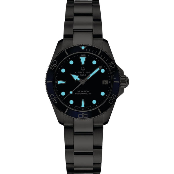 Certina DS ACTION Diver 34.5mm Ladies Blue Dial Watch