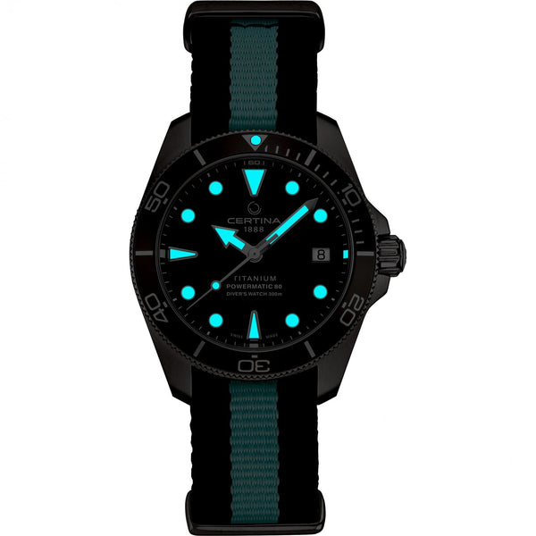 Certina DS ACTION Diver Automatic Grey NATO Watch