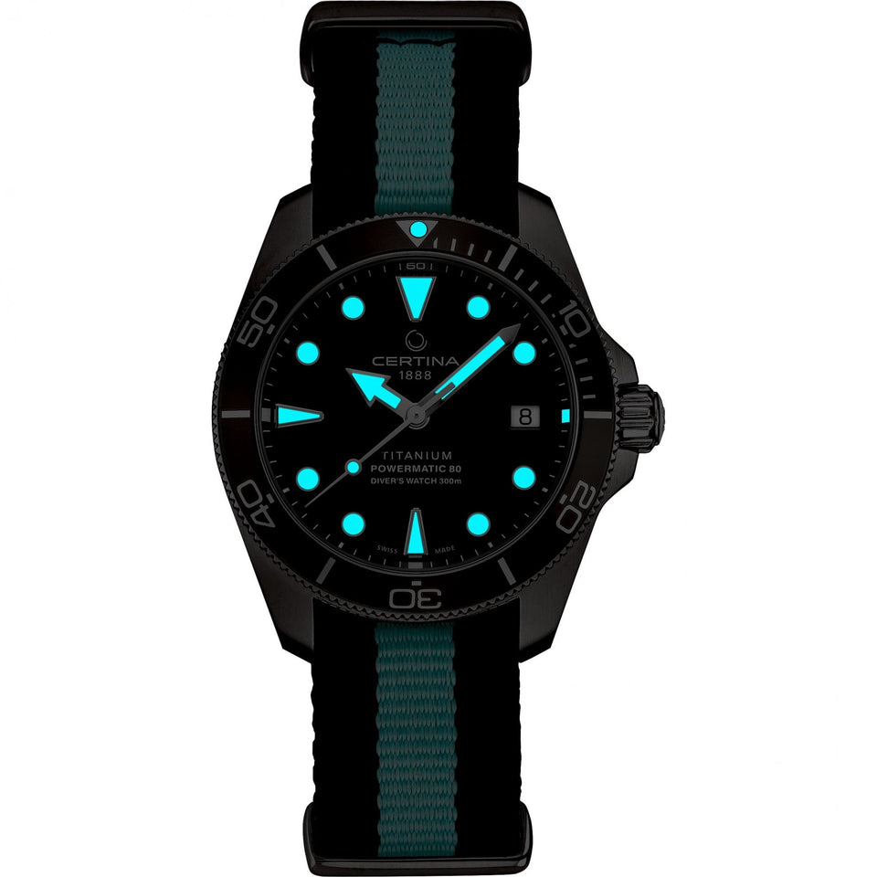 Certina DS ACTION Diver Automatic Grey NATO Watch