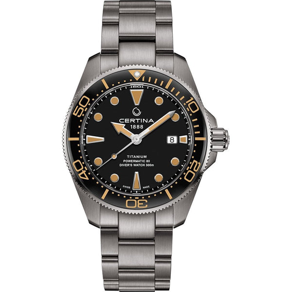 Certina DS ACTION Diver Powermatic 80 43mm Titanium Watch