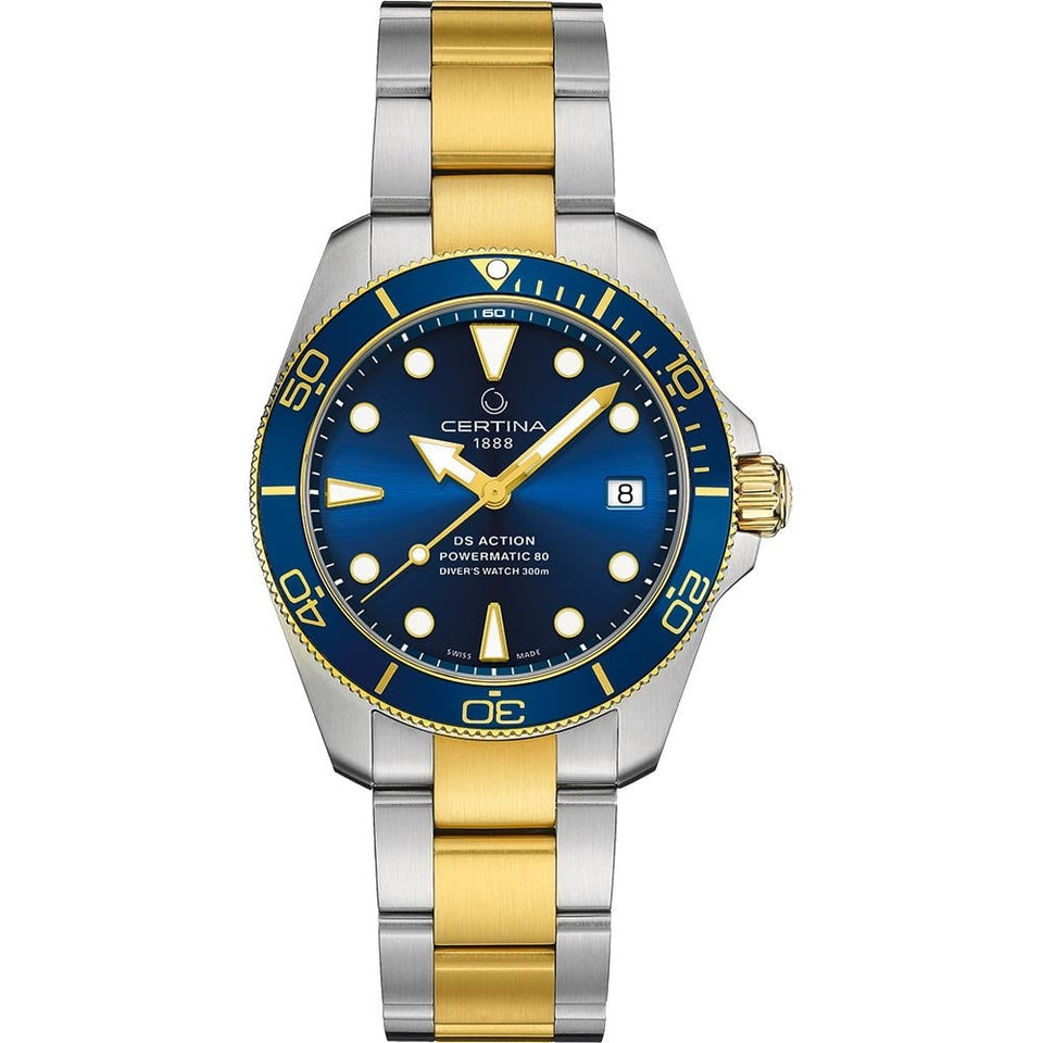 Certina DS ACTION Diver Two Tone Automatic Watch | 38mm