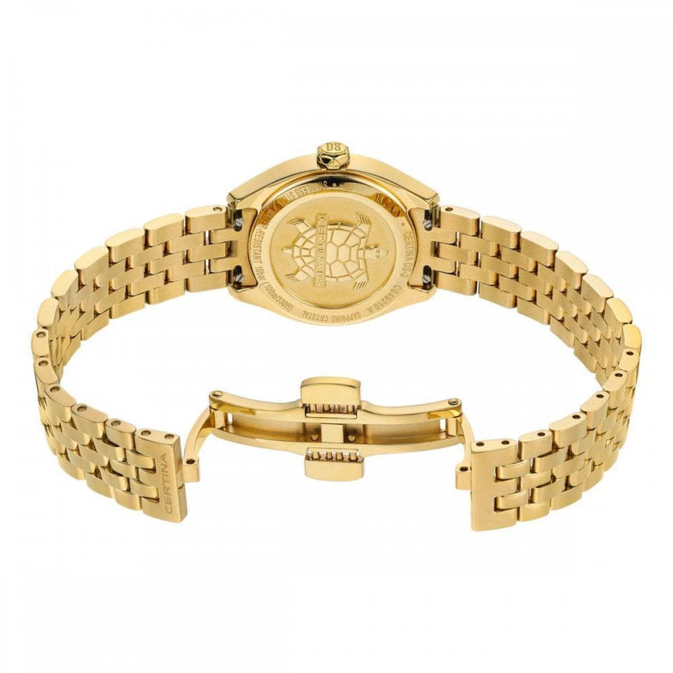 Certina Ladies DS-2 PVD Gold Plated Diamond Set Quartz Watch