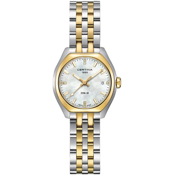 Certina Ladies DS-2 Two Tone Diamond Set Quartz Watch