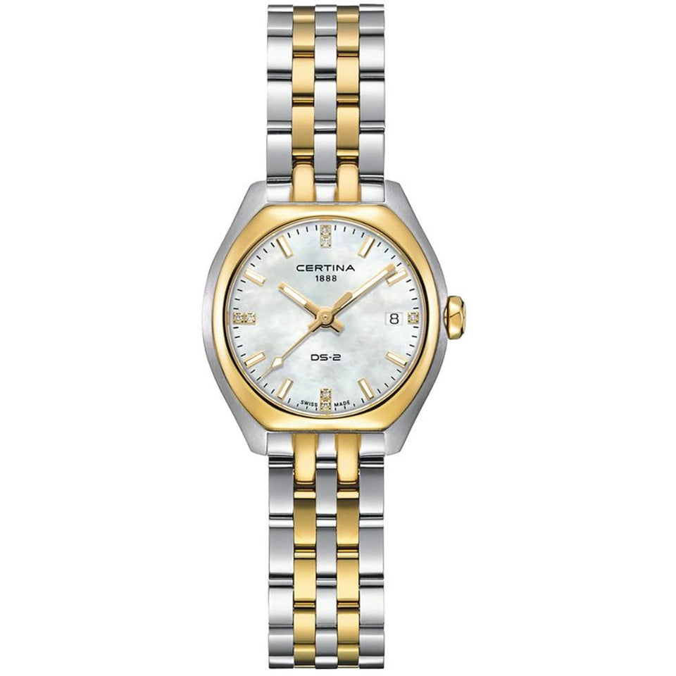 Certina Ladies DS-2 Two Tone Diamond Set Quartz Watch