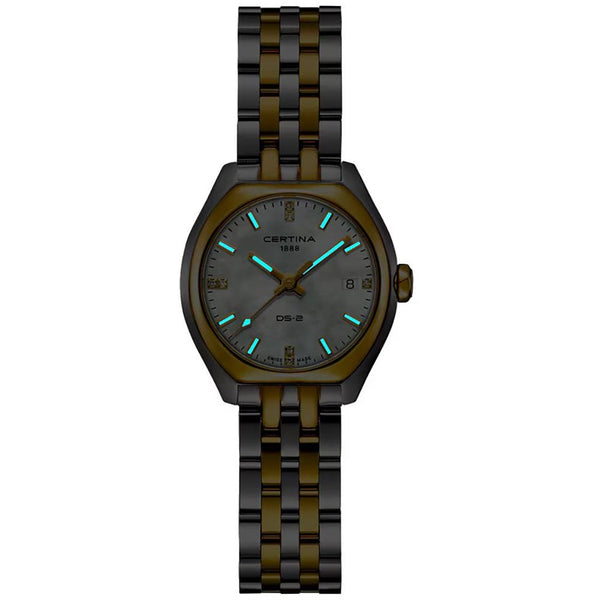 Certina Ladies DS-2 Two Tone Diamond Set Quartz Watch