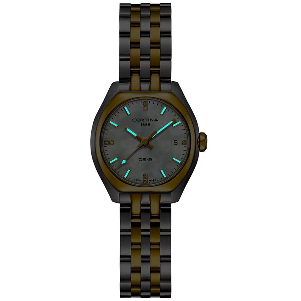Certina Ladies DS-2 Two Tone Diamond Set Quartz Watch