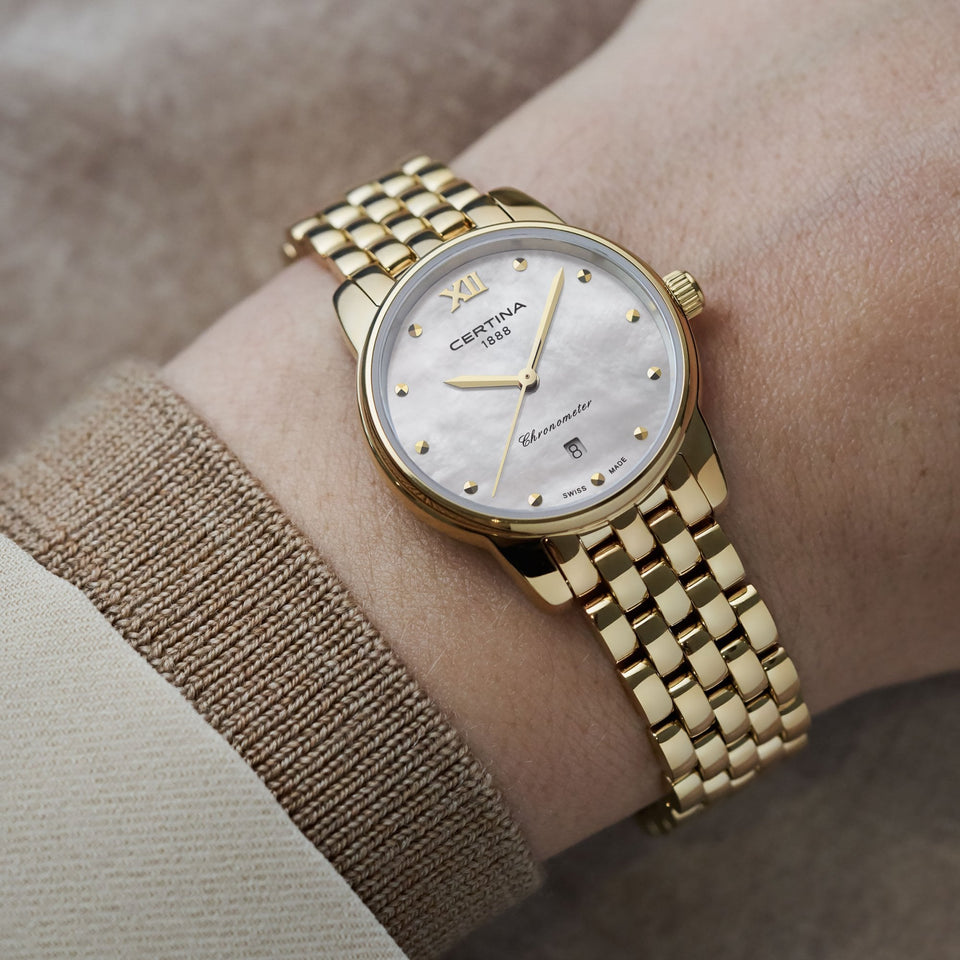 Certina Ladies DS-8 Gold PVD Bracelet Watch