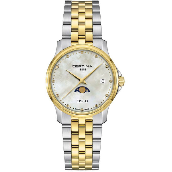 Certina Ladies DS-8 Two Tone Moonphase Lady Watch