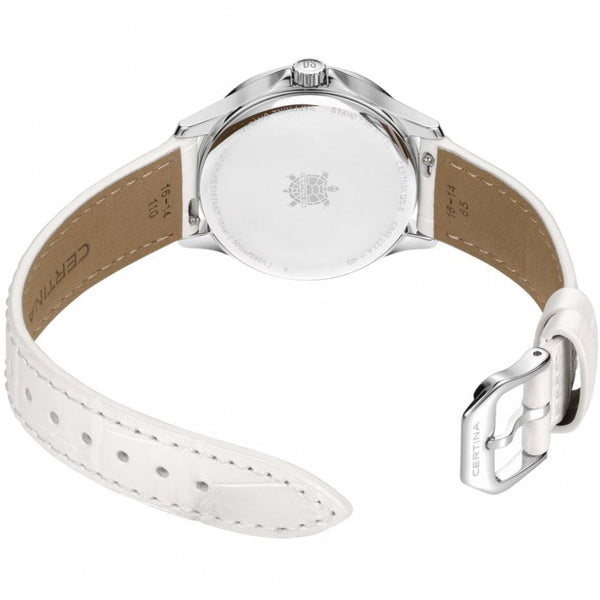 Certina Ladies DS-8 White Leather Moonphase Lady Watch