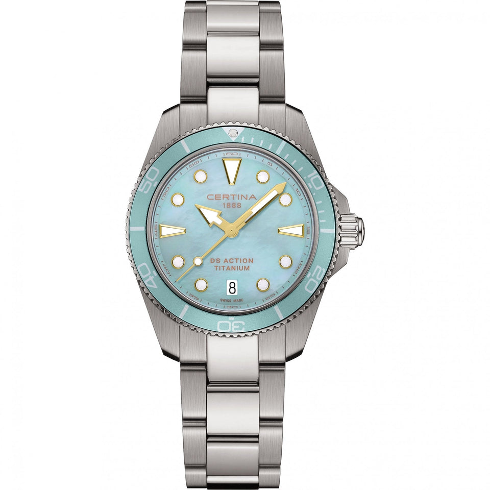 Certina Ladies DS Action Titanium Mother of Pearl Quartz Watch
