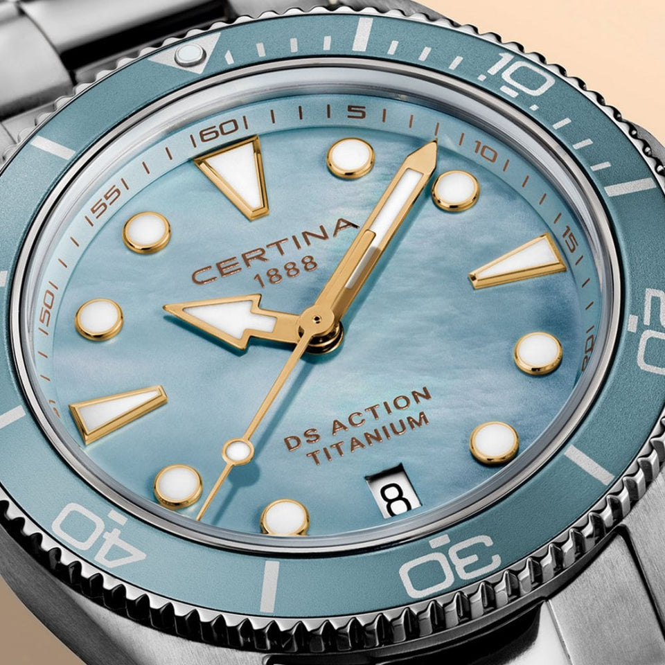 Certina Ladies DS Action Titanium Mother of Pearl Quartz Watch