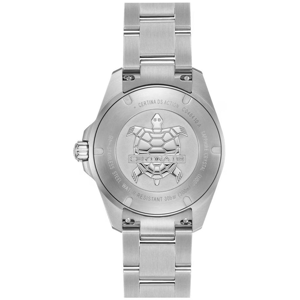 Certina Men's 40mm DS Action Black Dial Quartz Watch