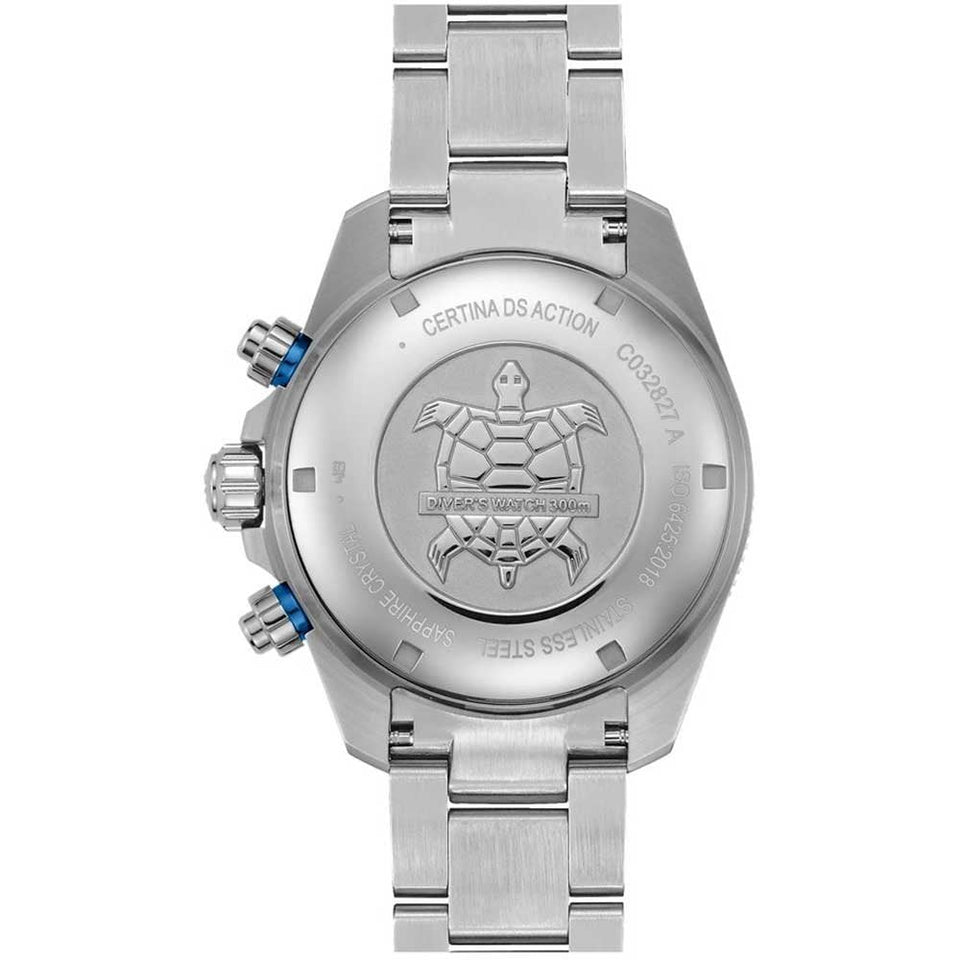 Certina Men's Blue DS Action Diver Chrono 44mm Watch