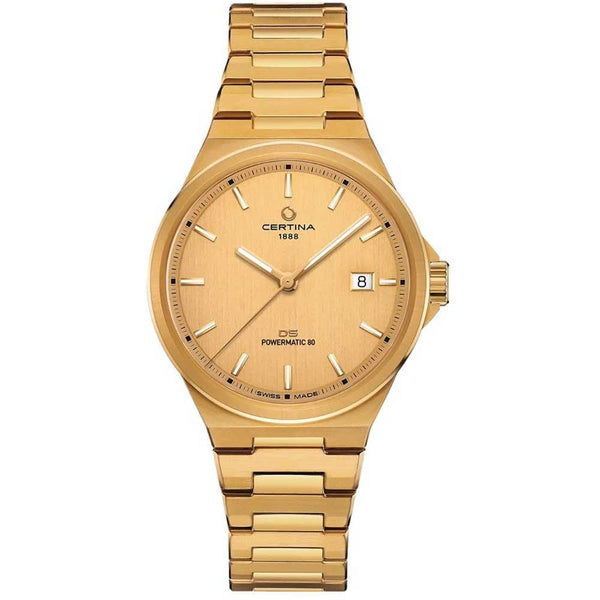 Certina Men's DS-7 Powermatic 80 Automatic PVD Gold Plated Watch