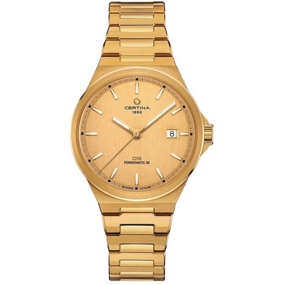 Certina Men's DS-7 Powermatic 80 Automatic PVD Gold Plated Watch