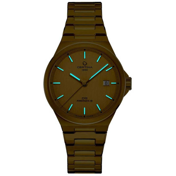 Certina Men's DS-7 Powermatic 80 Automatic PVD Gold Plated Watch