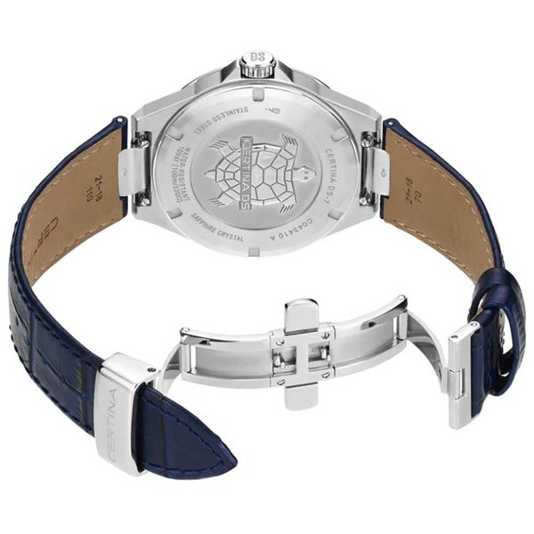 Certina Men's DS-7 Quartz Blue Leather 39mm Quartz Watch