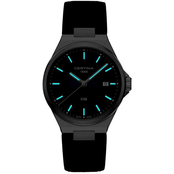Certina Men's DS-7 Quartz Blue Leather 39mm Quartz Watch