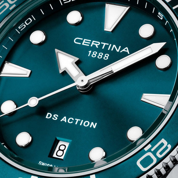 Certina Men's DS Action 40mm Green Dial Quartz Watch