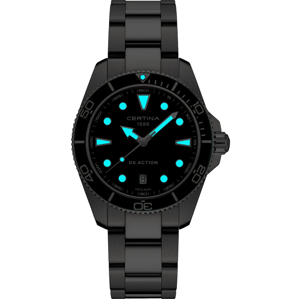 Certina Men's DS Action 40mm Green Dial Quartz Watch