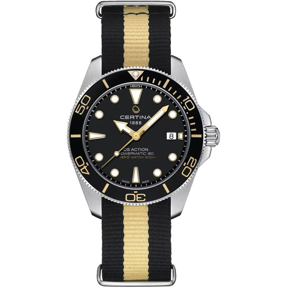 Certina Men's DS Action Diver 40.5mm NATO Strap Watch