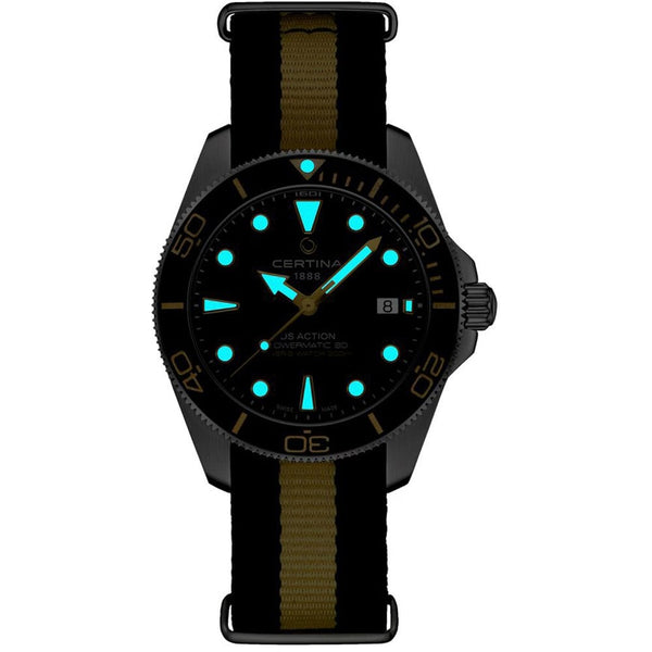 Certina Men's DS Action Diver 40.5mm NATO Strap Watch