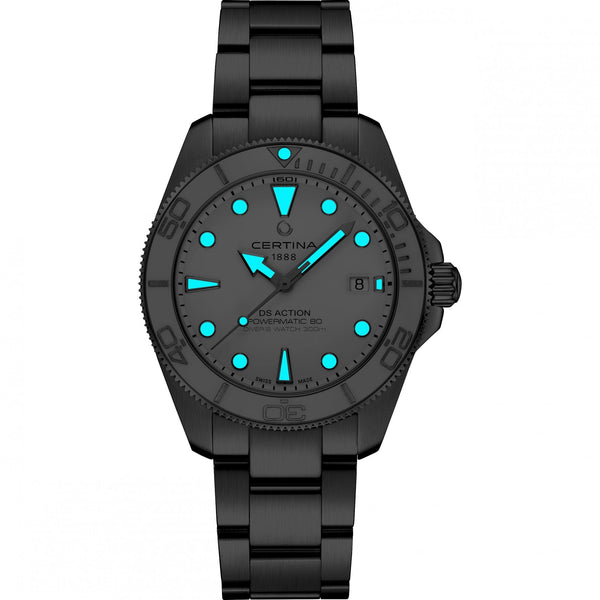 Certina Men's DS Action Diver 40.5mm White Dial Diver's Watch