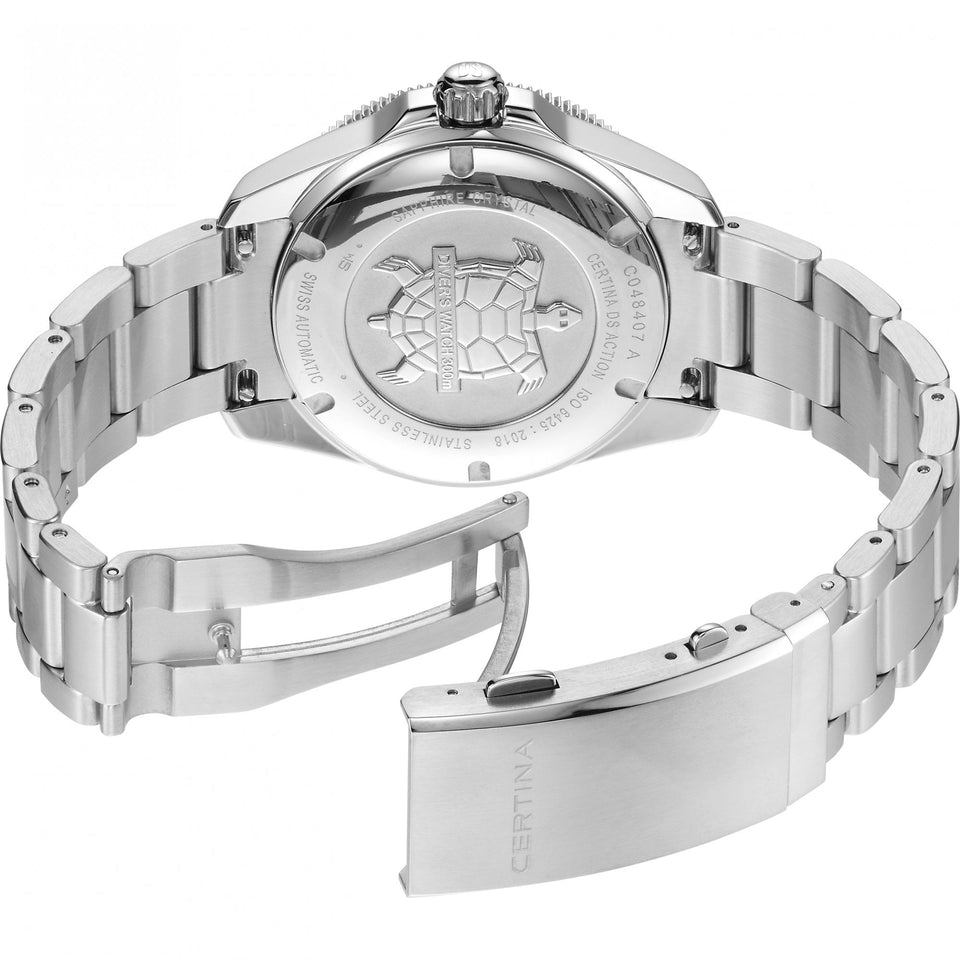 Certina Men's DS Action Diver 40.5mm White Dial Diver's Watch