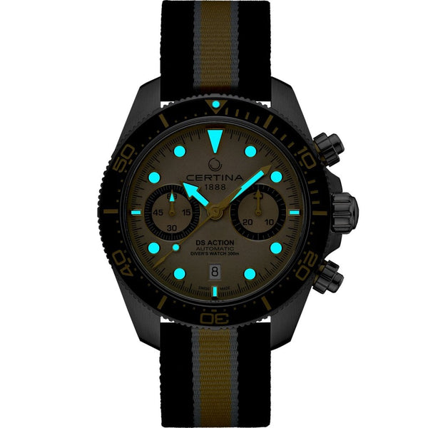 Certina Men's DS Action Diver Chrono 44mm Automatic Watch
