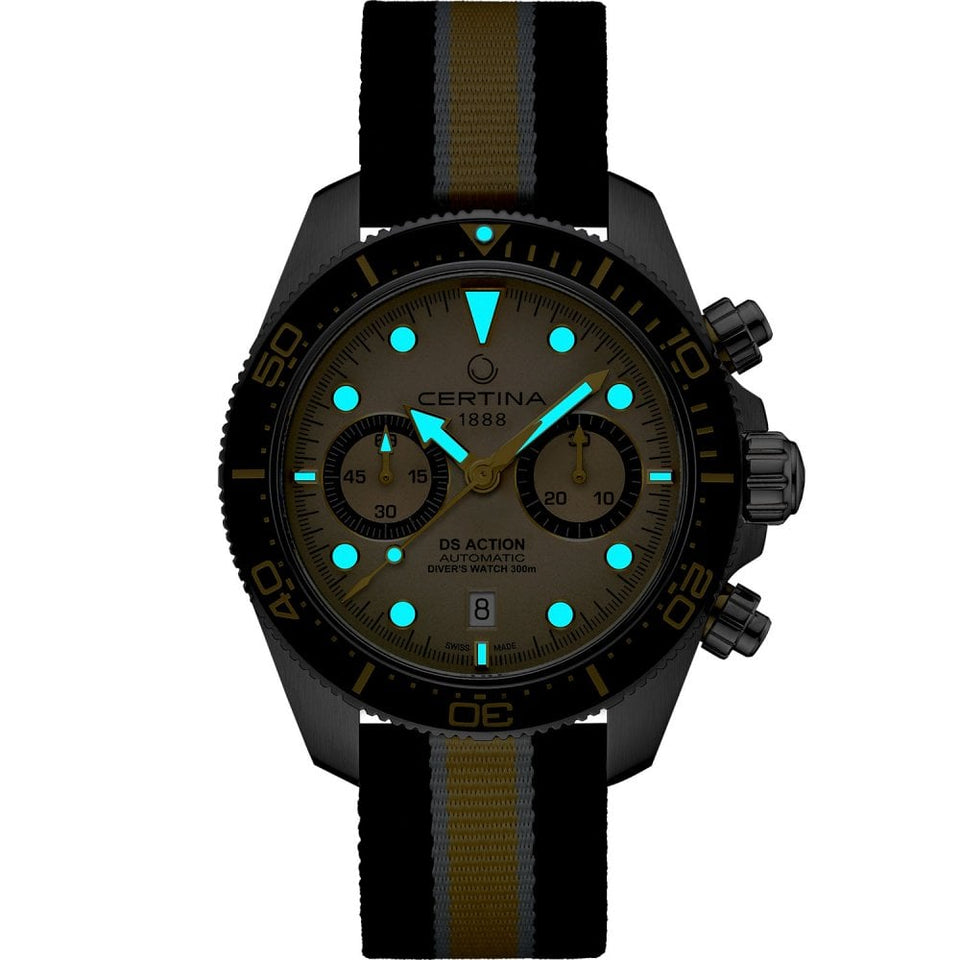 Certina Men's DS Action Diver Chrono 44mm Automatic Watch