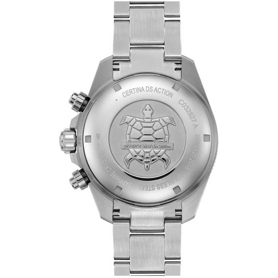 Certina Men's DS Action Diver Chrono Black 44mm Watch