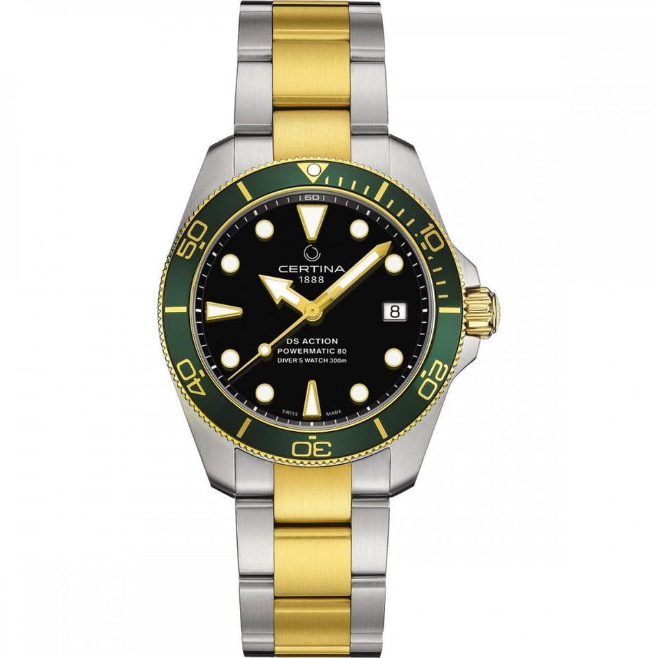 Certina Men's DS ACTION Diver Two Tone Automatic Watch | 38mm