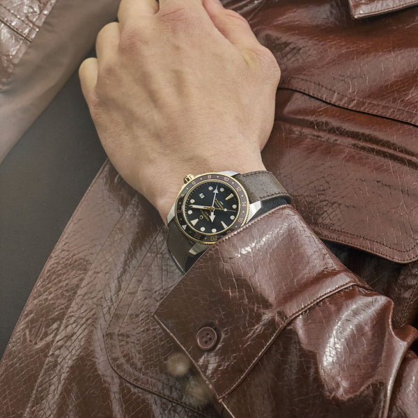 Certina Men's DS ACTION Gmt Powermatic 80 Brown Dial Watch