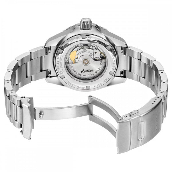 Certina Men's DS Action GMT Powermatic 80 Turquoise Bezel Watch
