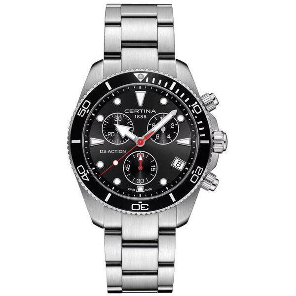 Certina Men's DS Action Quartz 42mm Chronograph Watch