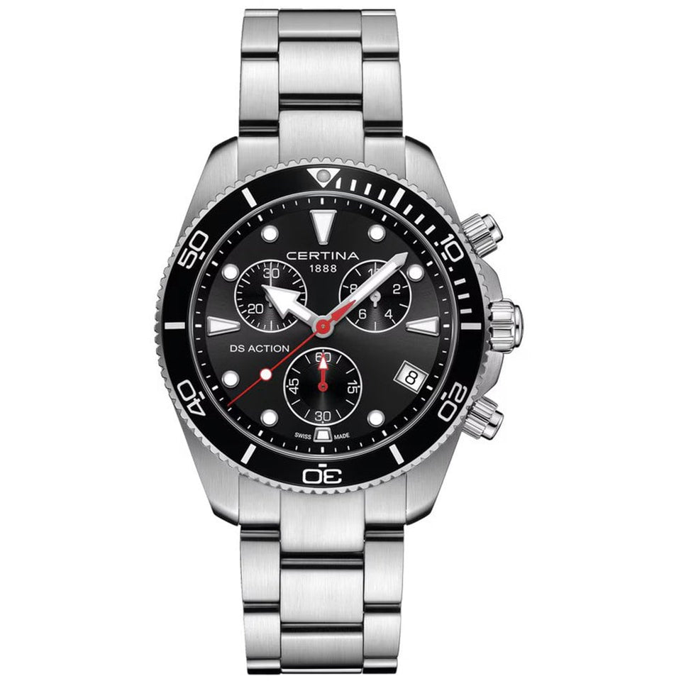 Certina Men's DS Action Quartz 42mm Chronograph Watch
