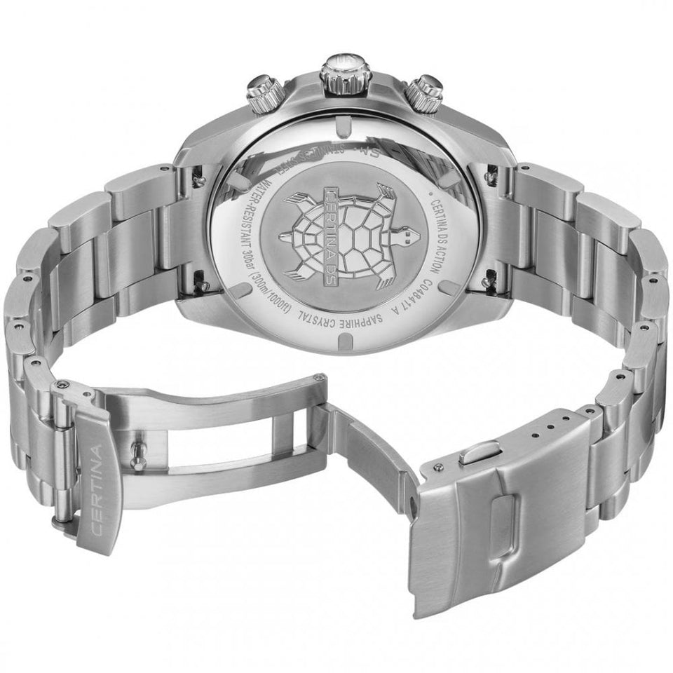 Certina Men's DS Action Quartz 42mm Chronograph Watch