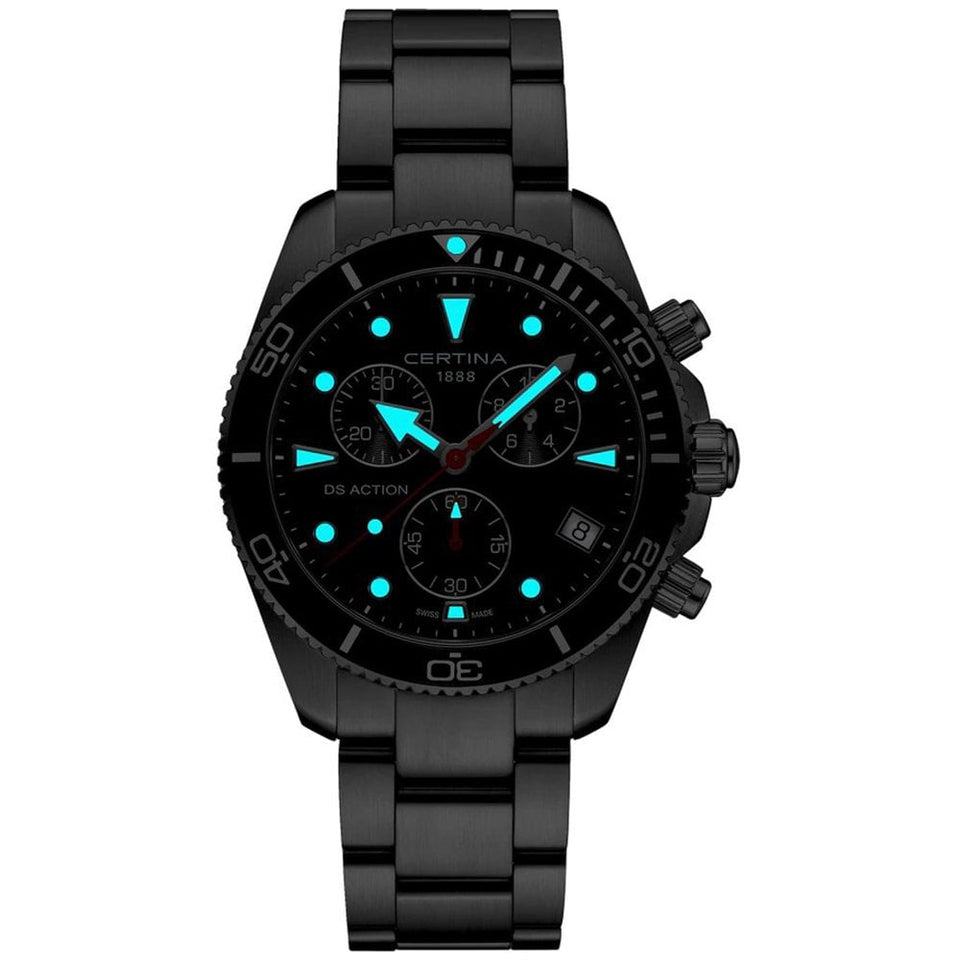 Certina Men's DS Action Quartz 42mm Chronograph Watch