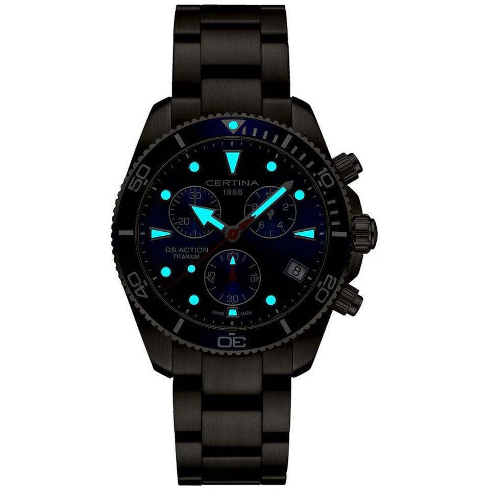 Certina Men's DS Action Titanium Chronograph Quartz Watch